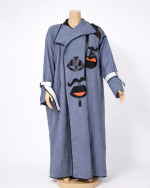 Face Art Blue Abaya