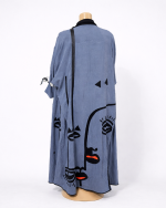 Face Art Blue Abaya - Image 2